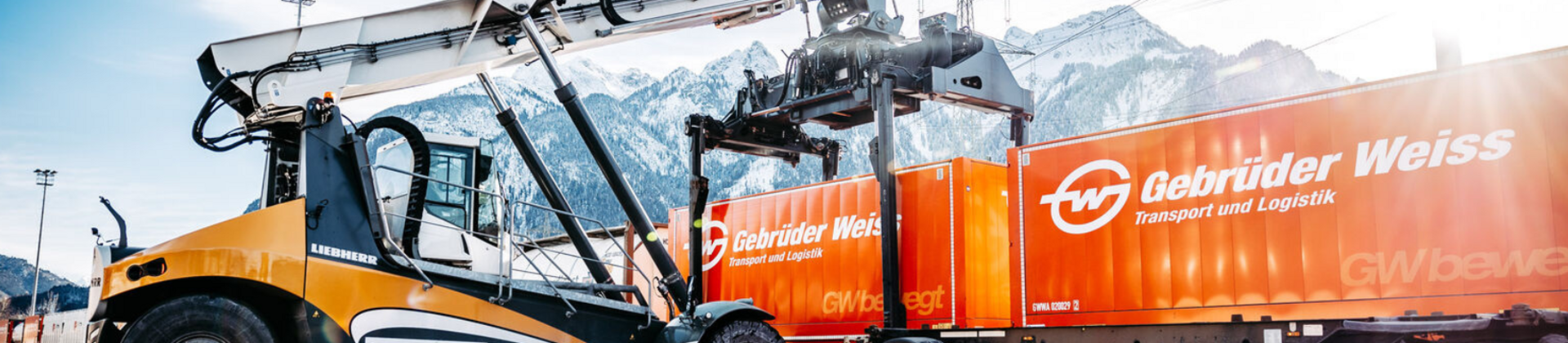 Intermodal Transporte mit Gebrüder Weiss